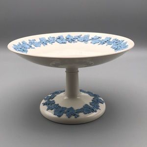 Vintage Wedgwood Queensware Embossed Compote Cake